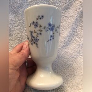Limoges Forget me not Porcelain Vase Claude Brachel Excellent Condition 5.5”